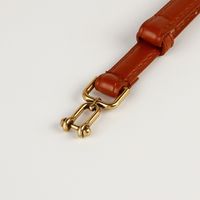 Retro Sweet Solid Color Pu Leather Alloy Plating Women's Leather Belts main image 2