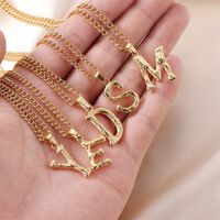 Streetwear Letter Stainless Steel Titanium Steel Plating Charms Necklace main image 1