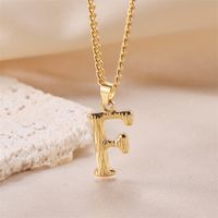 Streetwear Letter Stainless Steel Titanium Steel Plating Charms Necklace sku image 7