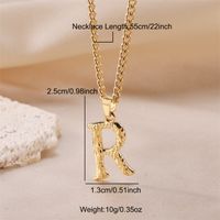 Streetwear Letter Stainless Steel Titanium Steel Plating Charms Necklace sku image 18