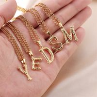 Streetwear Letter Stainless Steel Titanium Steel Plating Charms Necklace main image 3
