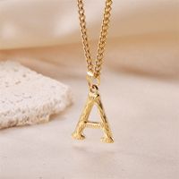 Streetwear Letter Stainless Steel Titanium Steel Plating Charms Necklace sku image 2