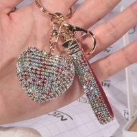 Luxurious Sweet Heart Shape Alloy Valentine's Day Women's Bag Pendant Keychain sku image 11