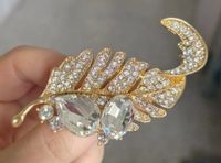 Retro Flor Aleación Enchapado Embutido Perlas Artificiales Diamante Artificial Mujeres Broches sku image 23