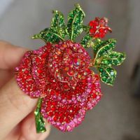 Retro Flower Alloy Plating Inlay Artificial Pearls Artificial Diamond Women's Brooches sku image 46