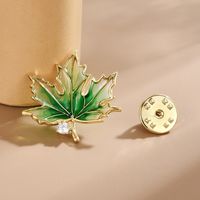 Lady Leaf Fruit Flower Copper Inlay Artificial Diamond Unisex Brooches main image 4