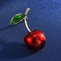 Lady Leaf Fruit Flower Copper Inlay Artificial Diamond Unisex Brooches sku image 3