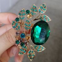 Retro Flower Alloy Plating Inlay Artificial Pearls Artificial Diamond Women's Brooches sku image 41