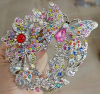 Retro Flower Alloy Plating Inlay Artificial Pearls Artificial Diamond Women's Brooches sku image 47