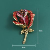 Retro Flor Aleación Enchapado Embutido Perlas Artificiales Diamante Artificial Mujeres Broches sku image 39