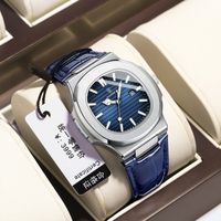 Casual Solid Color Buckle Quartz Men's Watches main image 1