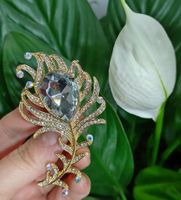 Retro Flor Aleación Enchapado Embutido Perlas Artificiales Diamante Artificial Mujeres Broches sku image 26