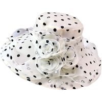 Women's Simple Style Classic Style Flower Printing Flat Eaves Sun Hat main image 3