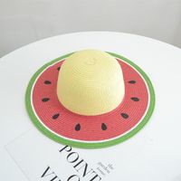 Women's Simple Style Classic Style Color Block Flat Eaves Sun Hat sku image 2