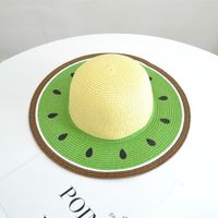 Women's Simple Style Classic Style Color Block Flat Eaves Sun Hat sku image 1