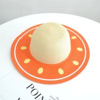 امرأة أسلوب بسيط النمط الكلاسيكي كتلة اللون طنف مسطح قبعة الشمس sku image 3