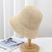 Women's Vacation Solid Color Big Eaves Straw Hat sku image 4