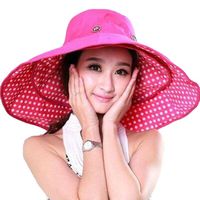 Women's Vacation Solid Color Big Eaves Sun Hat main image 4