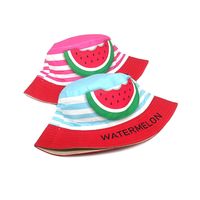 Children Unisex Cute Letter Watermelon Printing Bucket Hat main image 5