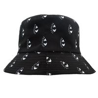 Unisex Hip-hop Geometric Eye Flat Eaves Bucket Hat main image 5