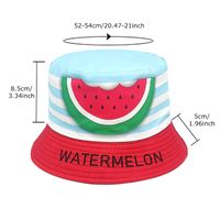 Children Unisex Cute Letter Watermelon Printing Bucket Hat main image 4