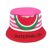 Children Unisex Cute Letter Watermelon Printing Bucket Hat sku image 2