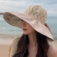 Women's Vintage Style Bow Knot Big Eaves Bucket Hat main image 5