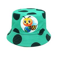 Children Unisex Cartoon Style Cute Bee Printing Bucket Hat sku image 2
