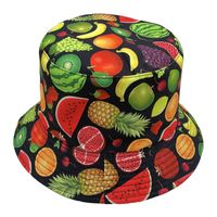Unisex Hip-hop Sweet Fruit Flat Eaves Bucket Hat sku image 5