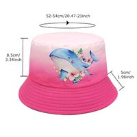 Children Unisex Cute Whale Printing Bucket Hat main image 4
