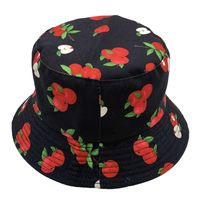 Unisex Hip-hop Sweet Fruit Flat Eaves Bucket Hat sku image 7