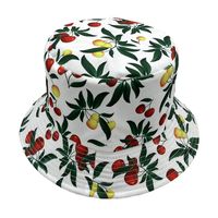 Unisex Hip-hop Sweet Fruit Flat Eaves Bucket Hat main image 3
