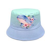 Children Unisex Cute Whale Printing Bucket Hat sku image 1