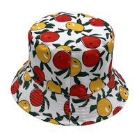 Unisex Hip-hop Sweet Fruit Flat Eaves Bucket Hat sku image 6