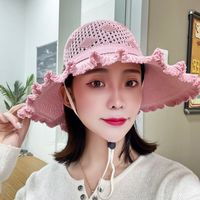 Women's Simple Style Classic Style Solid Color Metal Flat Eaves Sun Hat main image 4