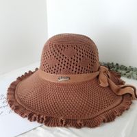 Women's Simple Style Classic Style Solid Color Metal Flat Eaves Sun Hat sku image 3