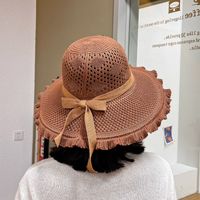 Women's Simple Style Classic Style Solid Color Metal Flat Eaves Sun Hat main image 1