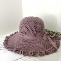 Women's Simple Style Classic Style Solid Color Metal Flat Eaves Sun Hat sku image 1