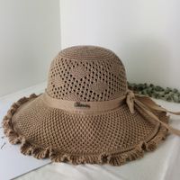 Women's Simple Style Classic Style Solid Color Metal Flat Eaves Sun Hat sku image 4