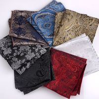 Formal Paisley Polyester Unisex Pocket Square 1 Piece main image 1