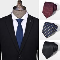 Business Formal Geometric Stripe Polyester Men's Tie main image 2