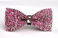 Wedding Formal Geometric Solid Color Rhinestone Unisex Bowtie sku image 8