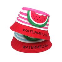 Children Unisex Cute Letter Watermelon Printing Bucket Hat main image 3