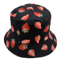 Unisex Hip-hop Sweet Fruit Flat Eaves Bucket Hat sku image 2