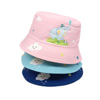 Children Unisex Cute Elephant Printing Bucket Hat main image 1