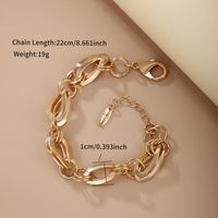 Elegant Xuping Einfacher Stil Geometrisch 18 Karat Vergoldet Legierung Kupfer Großhandel Armbänder main image 2