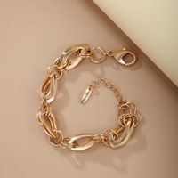 Elegant Xuping Einfacher Stil Geometrisch 18 Karat Vergoldet Legierung Kupfer Großhandel Armbänder main image 1