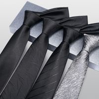 Business Formal Stripe Waves Polyester Men's Tie main image 1