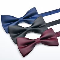 Elegant Solid Color Bow Knot Polyester Men's Tie main image 1