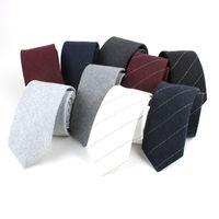 Formal Stripe Cotton Men's Tie main image 6